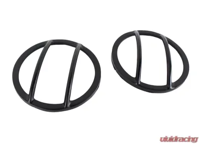 Kentrol Front Marker Covers Pair Powdercoat Black for Jeep JK 2007-2018 - 50009