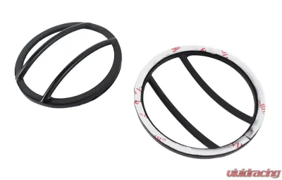 Kentrol Front Marker Covers Pair Powdercoat Black for Jeep JK 2007-2018 - 50009