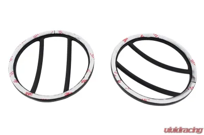 Kentrol Front Marker Covers Pair Powdercoat Black for Jeep JK 2007-2018 - 50009