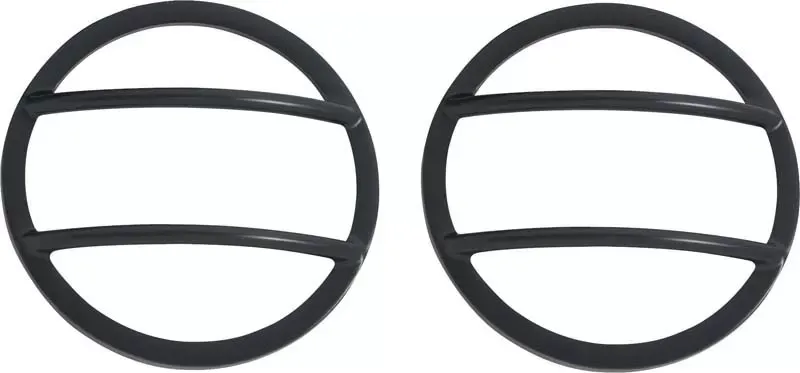 Kentrol Fog Light Cover Pair Powdercoat Black Jeep JK 2007-2018 - 50014