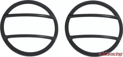 Kentrol Fog Light Cover Pair Powdercoat Black for Jeep JK 2007-2018 - 50014