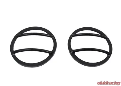 Kentrol Fog Light Cover Pair Powdercoat Black for Jeep JK 2007-2018 - 50014