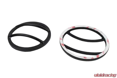 Kentrol Fog Light Cover Pair Powdercoat Black for Jeep JK 2007-2018 - 50014