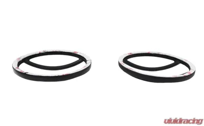 Kentrol Fog Light Cover Pair Powdercoat Black for Jeep JK 2007-2018 - 50014