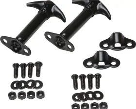 Kentrol Hood Catch Pair Powdercoat Black for Jeep CJ | YJ 1955-1995, 50401