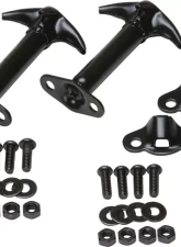 Kentrol Hood Catch Pair Powdercoat Black for Jeep CJ | YJ 1955-1995, 50401                                     - 50401 - Image 6