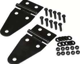 Kentrol Hood Hinge Pair Powdercoat Black for Jeep CJ | YJ 1955-1995