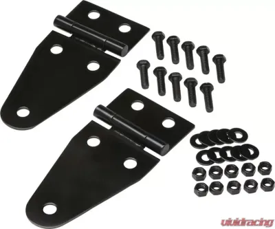 Kentrol Hood Hinge Pair Powdercoat Black for Jeep CJ | YJ 1955-1995 - 50402