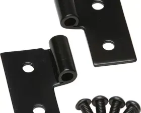 Kentrol Lower Door Hinge Pair Powdercoat Black for Jeep CJ YJ TJ 1976-2006