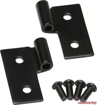 Kentrol Lower Door Hinge Pair Powdercoat Black for Jeep CJ YJ TJ 1976-2006 - 50407