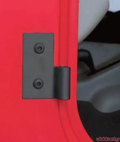 Kentrol Lower Door Hinge Pair Powdercoat Black for Jeep CJ YJ TJ 1976-2006 - 50407