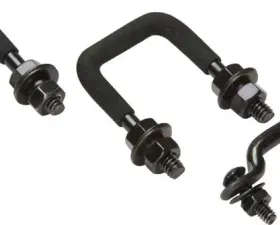 Kentrol Windshield Tie Down Kit Powdercoat Black for Jeep CJ 1955-1986 50411