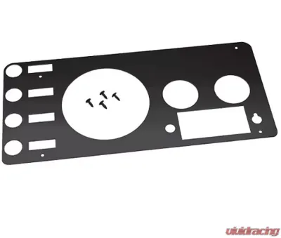 Kentrol Gauge Cover Powdercoat Black Jeep CJ 1976-1986 - 50412