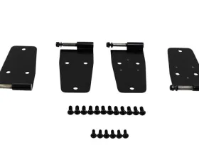 Kentrol Hardtop Door Hinge Set 4 Pieces Powdercoat Black for Jeep CJ YJ 1976-1993