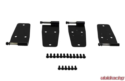 Kentrol Hardtop Door Hinge Set 4 Pieces Powdercoat Black for Jeep CJ YJ 1976-1993 - 50420