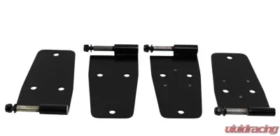 Kentrol Hardtop Door Hinge Set 4 Pieces Powdercoat Black for Jeep CJ YJ 1976-1993 - 50420