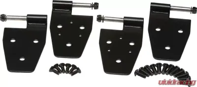 Kentrol Door Hinge Set 4 Pieces Powdercoat Black for Jeep YJ 1987-1995 - 50441