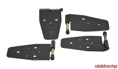Kentrol Door Hinge Set 4 Pieces Powdercoat Black for Jeep YJ 1987-1995 - 50441