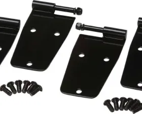 Kentrol Hardtop Door Hinge Set 4 Pieces Powdercoat Black for Jeep CJ YJ 1976-1993