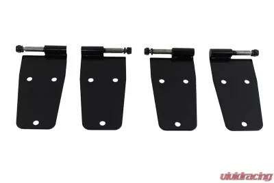 Kentrol Hardtop Door Hinge Set 4 Pieces Powdercoat Black for Jeep CJ YJ 1976-1993 - 50474