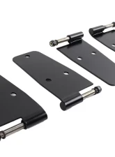 Kentrol Hardtop Door Hinge Set 4 Pieces Powdercoat Black for Jeep CJ YJ 1976-1993                                     - 50474 - Image 3