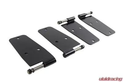 Kentrol Hardtop Door Hinge Set 4 Pieces Powdercoat Black for Jeep CJ YJ 1976-1993 - 50474