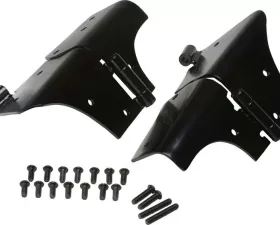Kentrol Windshield Hinge Pair Powdercoat Black for Jeep TJ 1997-2006