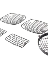 Kentrol Wire Mesh Guard Set 6 Pieces Powdercoat Black for Jeep TJ 1997-2006                                     - 50488 - Image 4