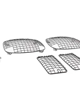 Kentrol Wire Mesh Guard Set 6 Pieces Powdercoat Black for Jeep TJ 1997-2006                                     - 50488 - Image 5
