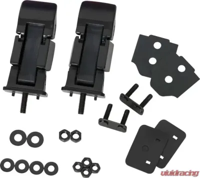 Kentrol Hood Catch Pair Powdercoat Black Jeep TJ 1997-2006 - 50489