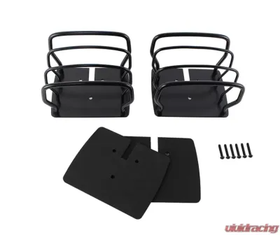 Kentrol Taillight Guard Pair Powdercoat Black for Jeep CJ YJ TJ 1976-2006 - 50497