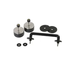 Kentrol Windshield Tie Down Kit Powdercoat Black for Jeep TJ | JK 1997-2014