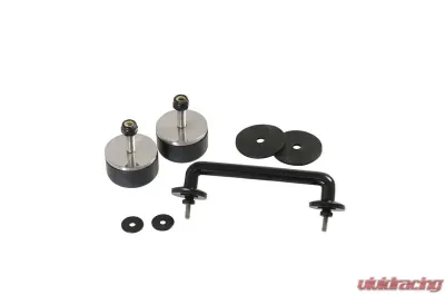 Kentrol Windshield Tie Down Kit Powdercoat Black for Jeep TJ | JK 1997-2014 - 50503