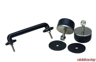 Kentrol Windshield Tie Down Kit Powdercoat Black for Jeep TJ | JK 1997-2014 - 50503