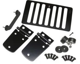 Kentrol Hood Kit w/o Hood Catch Powdercoat Black Jeep TJ 1998-2006