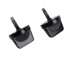 Kentrol Windshield Knobs Pair Powdercoat Black for Jeep CJ | YJ 1976-1995