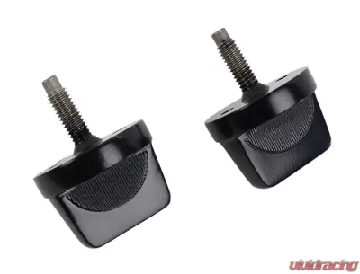Kentrol Windshield Knobs Pair Powdercoat Black for Jeep CJ | YJ 1976-1995 - 50510