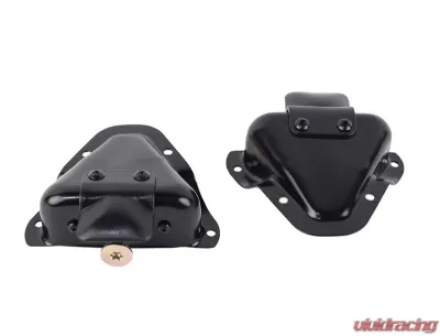 Kentrol Interior Door Latch Brackets Pair Powdercoat Black for Jeep CJ YJ 1981-1995 - 50513