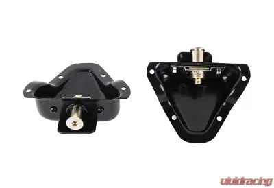 Kentrol Interior Door Latch Brackets Pair Powdercoat Black for Jeep CJ YJ 1981-1995 - 50513