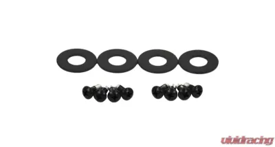 Kentrol Interior Door Latch Brackets Pair Powdercoat Black for Jeep CJ YJ 1981-1995 - 50513