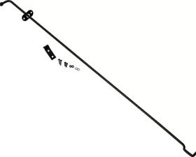 Kentrol Hood Prop Rod Powdercoat Black for Jeep TJ 1997-2006