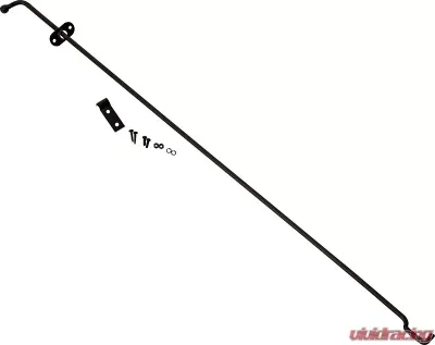 Kentrol Hood Prop Rod Powdercoat Black for Jeep TJ 1997-2006 - 50523