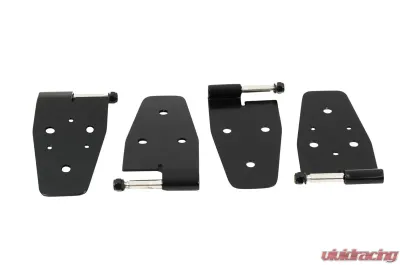 Kentrol Door Hinge Set 4 Pieces Powdercoat Black for Jeep TJ 1997-2006 - 50525