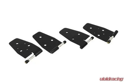 Kentrol Door Hinge Set 4 Pieces Powdercoat Black for Jeep TJ 1997-2006 - 50525