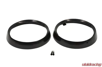 Kentrol Headlight Bezels Pair Powdercoat Black for Jeep CJ 1972-1986 - 50537