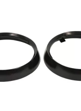 Kentrol Headlight Bezels Pair Powdercoat Black for Jeep CJ 1972-1986                                     - 50537 - Image 2