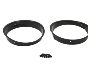 Kentrol Headlight Bezels Pair Powdercoat Black for Jeep TJ 1997-2006