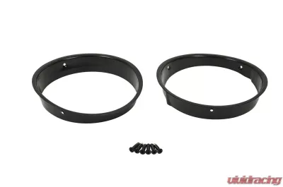 Kentrol Headlight Bezels Pair Powdercoat Black for Jeep TJ 1997-2006 - 50543
