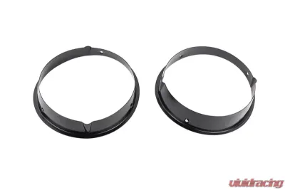 Kentrol Headlight Bezels Pair Powdercoat Black for Jeep TJ 1997-2006 - 50543
