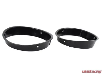 Kentrol Headlight Bezels Pair Powdercoat Black for Jeep TJ 1997-2006 - 50543